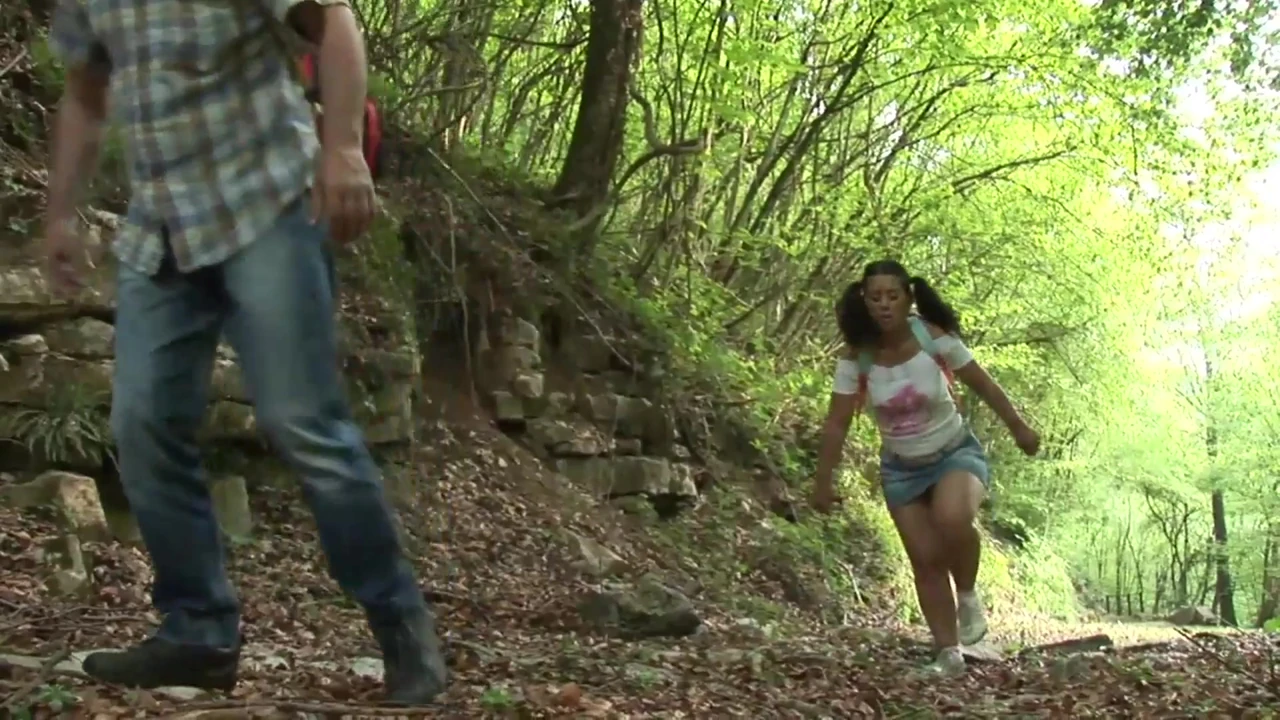 Walking in the mountains with my stepfather!